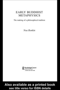 Cover Early Buddhist Metaphysics