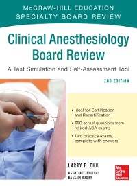 Cover McGraw-Hill Specialty Board Review Clinical Anesthesiology, Second Edition