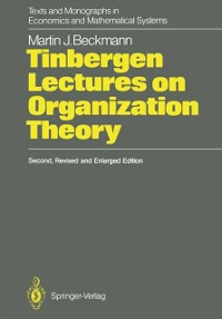 Cover Tinbergen Lectures on Organization Theory