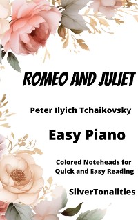 Cover Romeo and Juliet Easy Piano Sheet Music with Colored Notation
