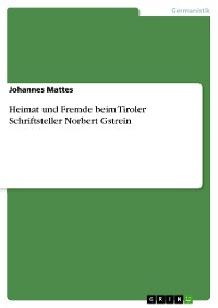 Cover Heimat und Fremde beim Tiroler Schriftsteller Norbert Gstrein