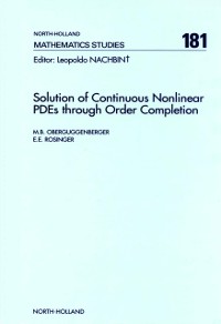 Cover Solution of Continuous Nonlinear PDEs through Order Completion