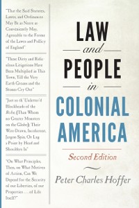 Cover Law and People in Colonial America