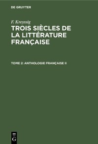 Cover Anthologie française II