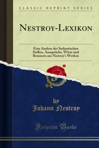 Cover Nestroy-Lexikon