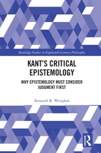 Cover Kant’s Critical Epistemology