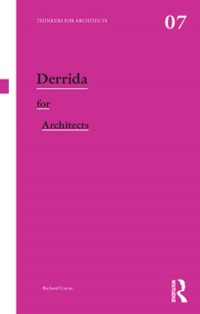 Cover Derrida for Architects