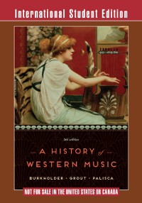 Cover History of Western Music (Ninth International Student Edition)