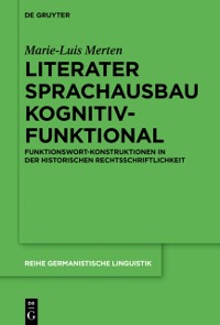 Cover Literater Sprachausbau kognitiv-funktional