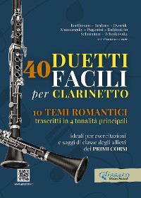 Cover 40 Duetti Facili per Clarinetto, ideali per esercitazioni e saggi di classe degli allievi dei primi corsi