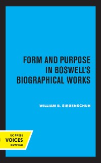 Cover Form and Purpose in Boswell's Biographical Works