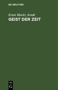 Cover Geist der Zeit