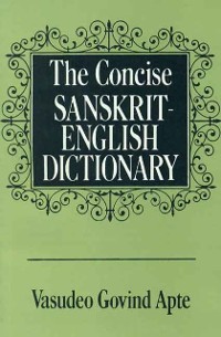 Cover Concise Sanskrit English Dictionary