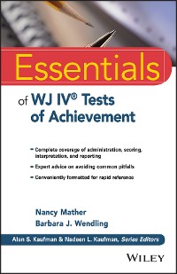 Cover Essentials of WJ IV Tests of Achievement