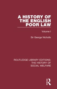 Cover A History of the English Poor Law