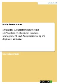 Cover Effiziente Geschäftsprozesse mit ERP-Systemen. Business Process Management und Automatisierung im digitalen Zeitalter