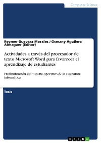 Cover Actividades a través del procesador de texto Microsoft Word para favorecer el aprendizaje de estudiantes