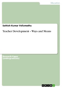 Cover Teacher Development – Ways and Means
