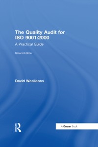 Cover The Quality Audit for ISO 9001:2000