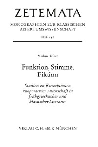 Cover Funktion, Stimme, Fiktion