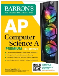 Cover AP Computer Science A Premium, 12th Edition: Prep Book with 6 Practice Tests + Comprehensive Review + Online Practice