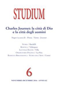 Cover Studium - Charles Journet: la città di Dio e la città degli uomini