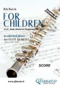Cover For Children -  Easy Flute Quartet ( SCORE)