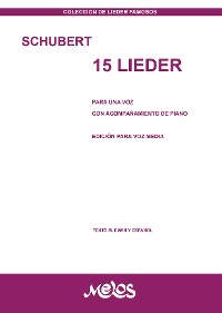 Cover 15 Lieder. Para una voz con acompañamiento de piano