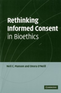Cover Rethinking Informed Consent in Bioethics