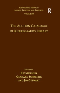 Cover Volume 20: The Auction Catalogue of Kierkegaard''s Library