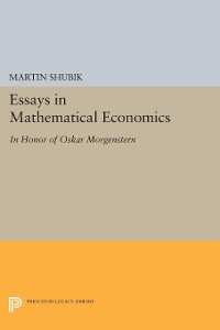Cover Essays in Mathematical Economics, in Honor of Oskar Morgenstern