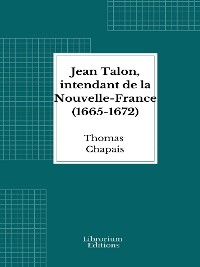 Cover Jean Talon, intendant de la Nouvelle-France (1665-1672)