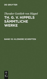 Cover Kleinere Schriften