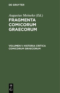 Cover Historia critica comicorum graecorum