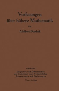 Cover Vorlesungen über höhere Mathematik