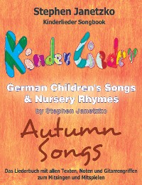 Cover Kinderlieder Songbook - German Children's Songs & Nursery Rhymes - Autumn Songs