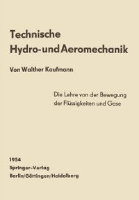 Cover Technische Hydro- und Aeromechanik