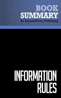 Cover Summary: Information Rules