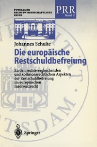 Cover Die europäische Restschuldbefreiung