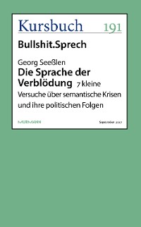 Cover Die Sprache der Verblödung