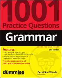 Cover Grammar: 1001 Practice Questions For Dummies (+ Free Online Practice)