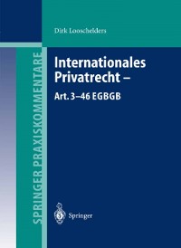 Cover Internationales Privatrecht — Art. 3–46 EGBGB
