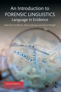 Cover An Introduction to Forensic Linguistics