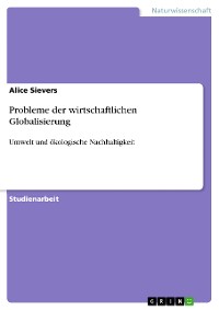 Cover Probleme der wirtschaftlichen Globalisierung