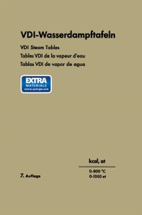 Cover VDI-Wasserdampftafeln / VDI Steam Tables / Tables VDI de la vapeur d’eau / Tablas VDI de vapor de agua