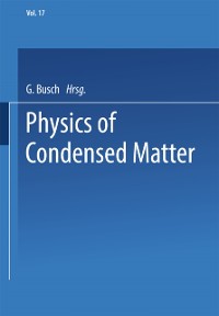 Cover Physics of Condensed Matter