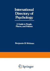 Cover International Directory of Psychology