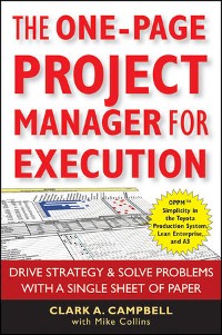 Cover The One-Page Project Manager for Execution