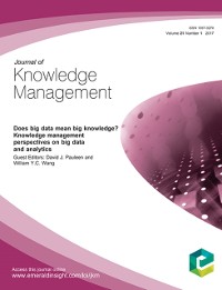 Cover Does Big Data Mean Big Knowledge?