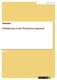 Cover Einführung in das Projektmanagement
